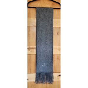 Alpaca Camargo Gray Alpaca Wool Fringed Winter Scarf Classic Made in Peru Warm